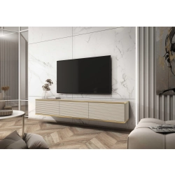 Szafka RTV Szaro - Złota  175 cm MDF